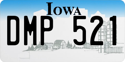 IA license plate DMP521