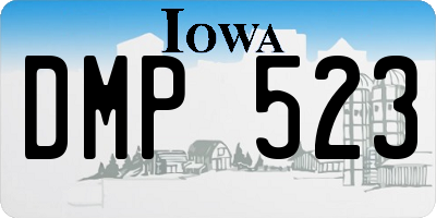 IA license plate DMP523