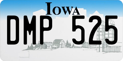 IA license plate DMP525