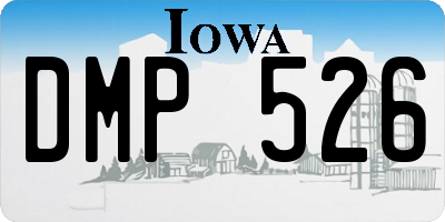 IA license plate DMP526