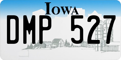 IA license plate DMP527