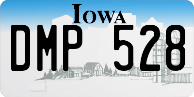 IA license plate DMP528