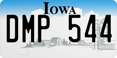 IA license plate DMP544