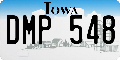IA license plate DMP548