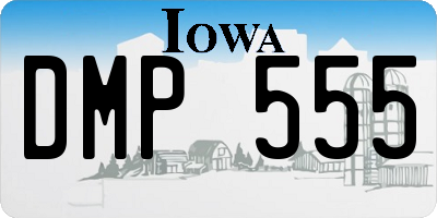 IA license plate DMP555