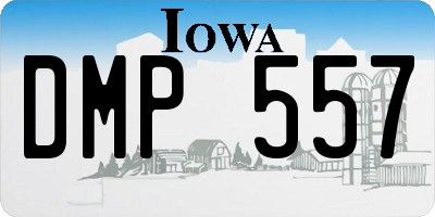 IA license plate DMP557