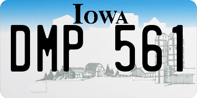 IA license plate DMP561