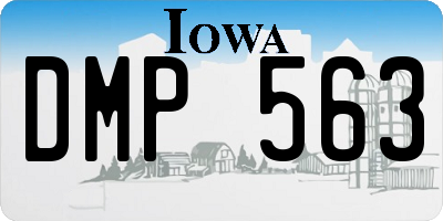 IA license plate DMP563