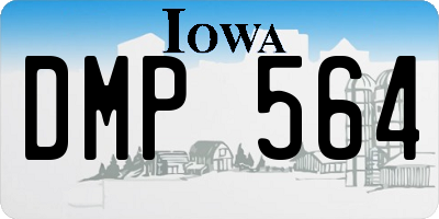 IA license plate DMP564
