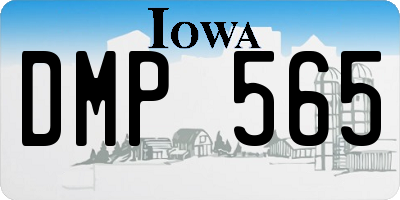 IA license plate DMP565
