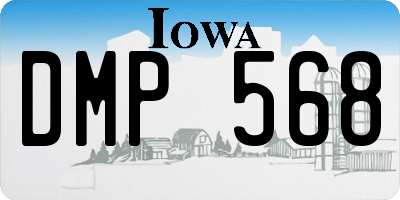 IA license plate DMP568