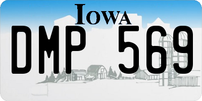 IA license plate DMP569