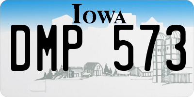 IA license plate DMP573