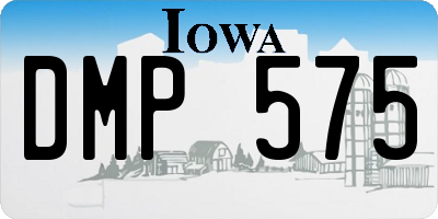 IA license plate DMP575