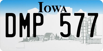 IA license plate DMP577