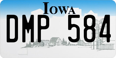 IA license plate DMP584