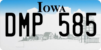 IA license plate DMP585