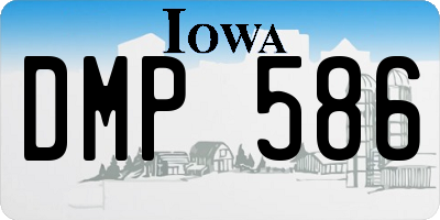 IA license plate DMP586