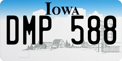 IA license plate DMP588