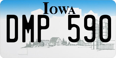 IA license plate DMP590