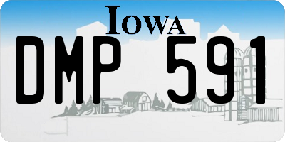 IA license plate DMP591