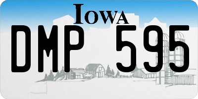 IA license plate DMP595