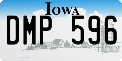 IA license plate DMP596