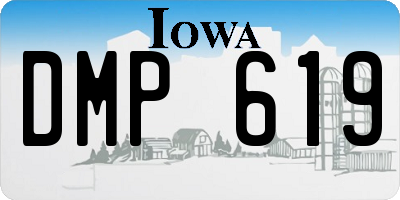 IA license plate DMP619