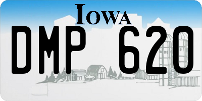 IA license plate DMP620