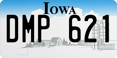 IA license plate DMP621