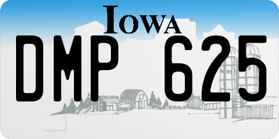 IA license plate DMP625