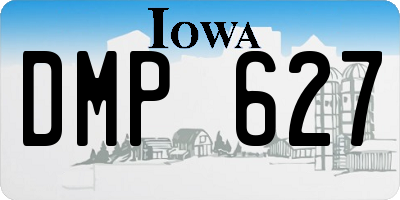 IA license plate DMP627