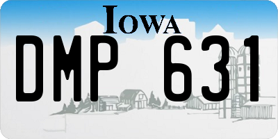 IA license plate DMP631