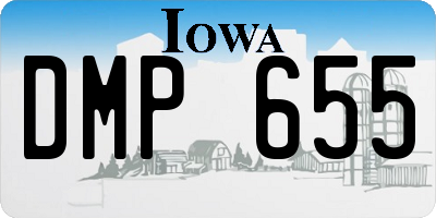 IA license plate DMP655