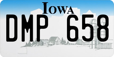 IA license plate DMP658