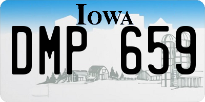 IA license plate DMP659