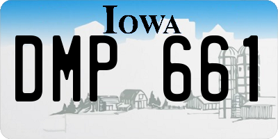 IA license plate DMP661