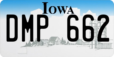 IA license plate DMP662