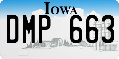 IA license plate DMP663