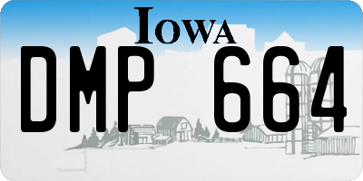 IA license plate DMP664