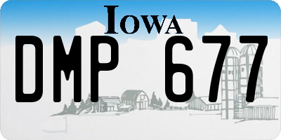 IA license plate DMP677