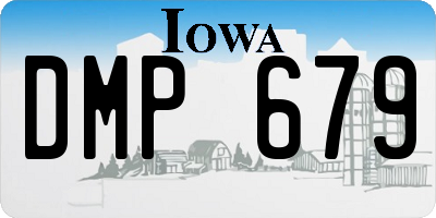 IA license plate DMP679
