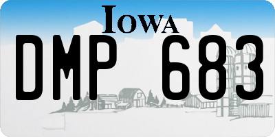 IA license plate DMP683