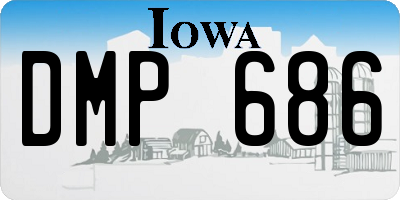 IA license plate DMP686