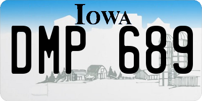 IA license plate DMP689