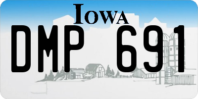 IA license plate DMP691