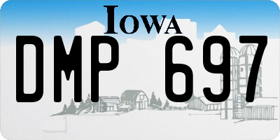 IA license plate DMP697