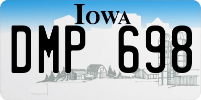 IA license plate DMP698