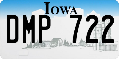 IA license plate DMP722