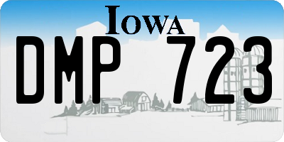 IA license plate DMP723